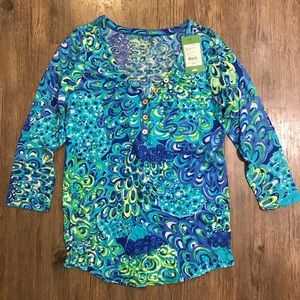 NWT Lilly Pulitzer Palmetto Top in Lilly’s Lagoon
